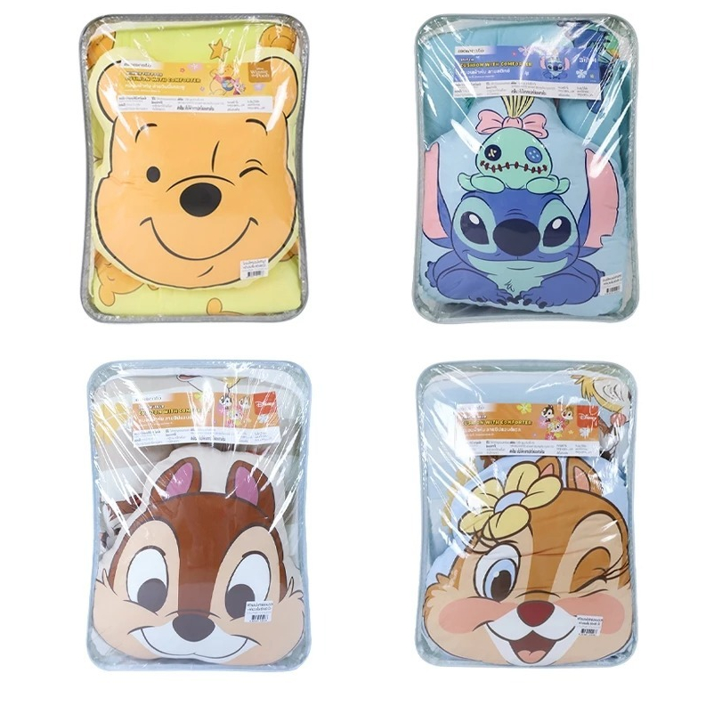 โมเมนโต หมอนไดคัท+ผ้านวม 60x80 นิ้ว ซูโทเปีย/คิตตี้/มาย เมโลดี้/Pool