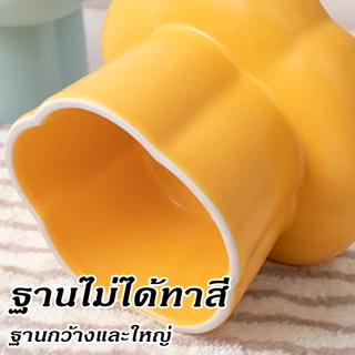 ชามอาหารสัตว์เลี้ยง ชามอาหารแมวเซรามิค ป้องกันการพลิกคว่ํา สุนัข แมว
