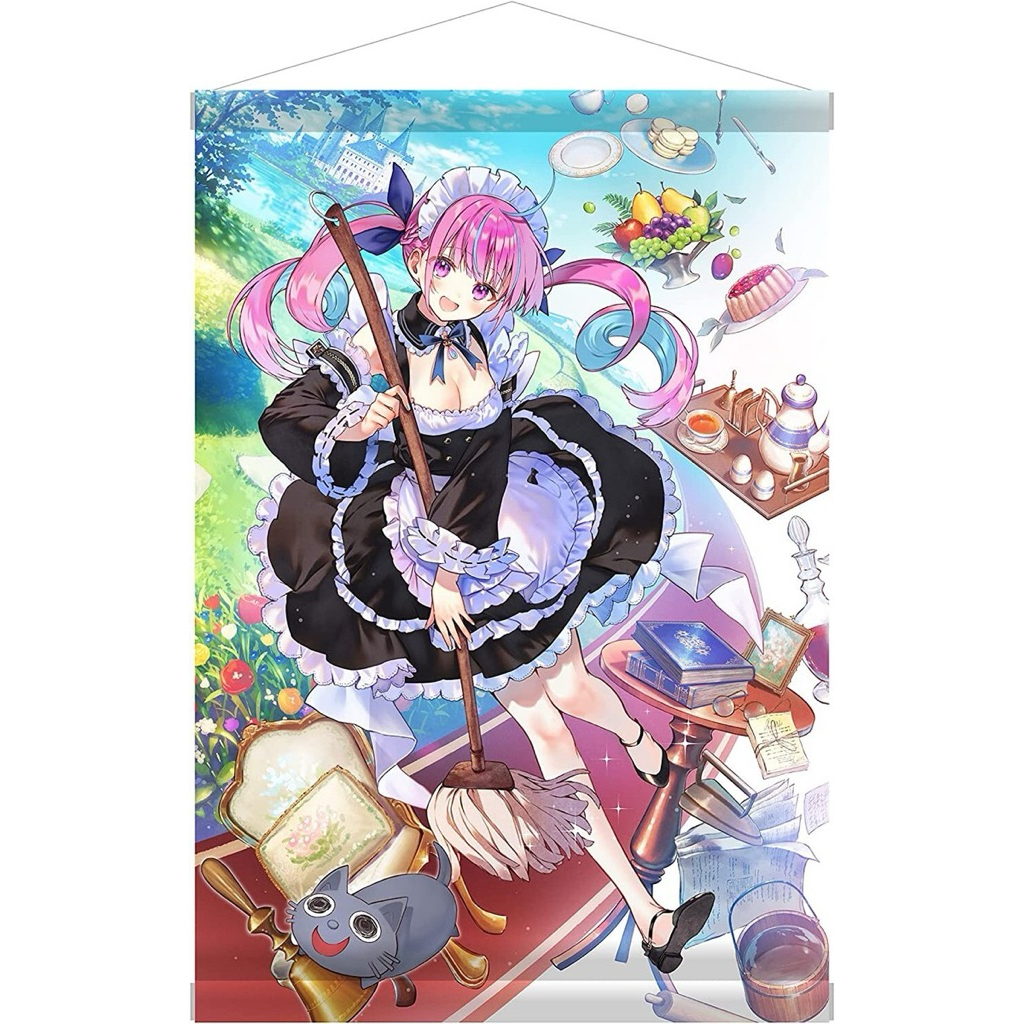 (ของแท้) ผ้าแขวน B2 Minato Aqua จากเกม Nintendo Switch