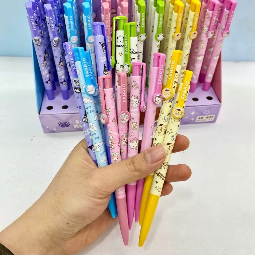 พร้อมส่งจากไทย ปากกาลายการ์ตูน หมึกสีน้ำเงิน ขนาด 0.5 ปากกาลูกลื่นคุณภาพดี