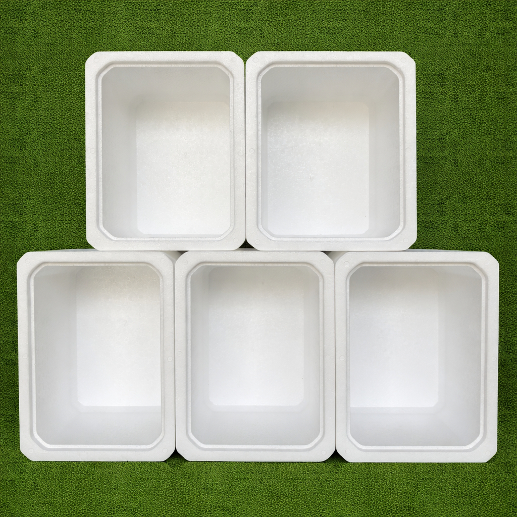 กล่องโฟมมินิ ขนาด 23x31x23 cm. สำหรับปลูกผักสลัด ผักสวนครัว  ดอกไม้ และไม้ประดับ - เกษตรกรรมยั่งยืน