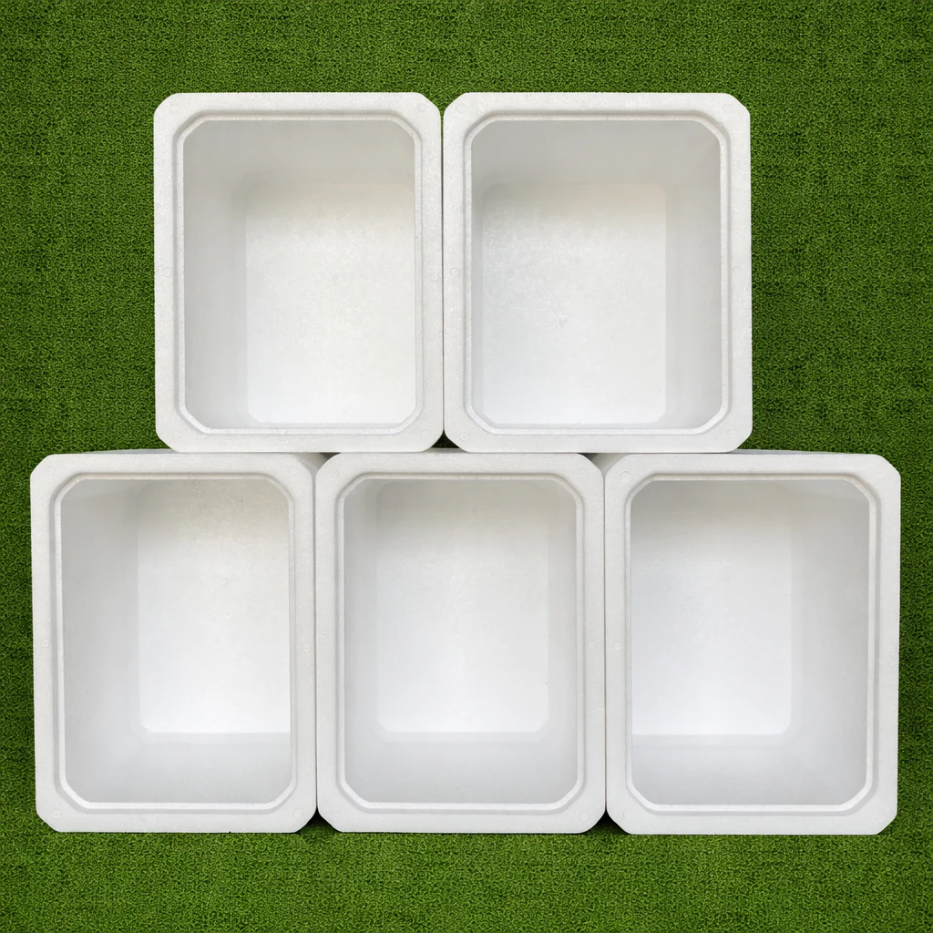 กล่องโฟมมินิ ขนาด 23x31x23 cm. สำหรับปลูกผักสลัด ผักสวนครัว ดอกไม้ และไม้ประดับ - เกษตรกรรมยั่งยืน