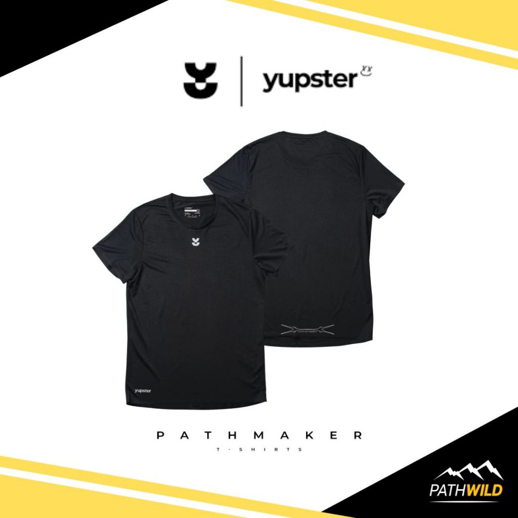 YUPSTER – Running T Shirt เสื้อยืด รุ่น Pathmaker Collection ผ้าแห้งเร็ว น้ำหนักเบามาก ใส่สบาย ไร้รอยตะเข็บ ระบายอากาศดี
