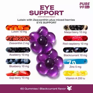 Pure99 Lutein with Zeaxanthin plus 7 mixed berries (จำนวน 60 ชิ้น)
