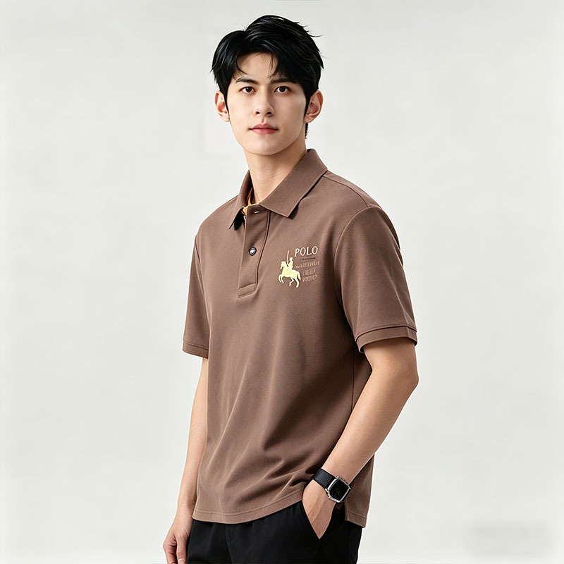 เสื้อโปโลผู้ชายสไตล์คลาสสิก ผ้านุ่มระบายเหงื่อ ลายปักสวย หลายสีให้เลือก ใส่ง่ายทุกโอกาส