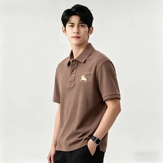 เสื้อโปโลผู้ชายสไตล์คลาสสิก ผ้านุ่มระบายเหงื่อ ลายปักสวย หลายสีให้เลือก ใส่ง่ายทุกโอกาส