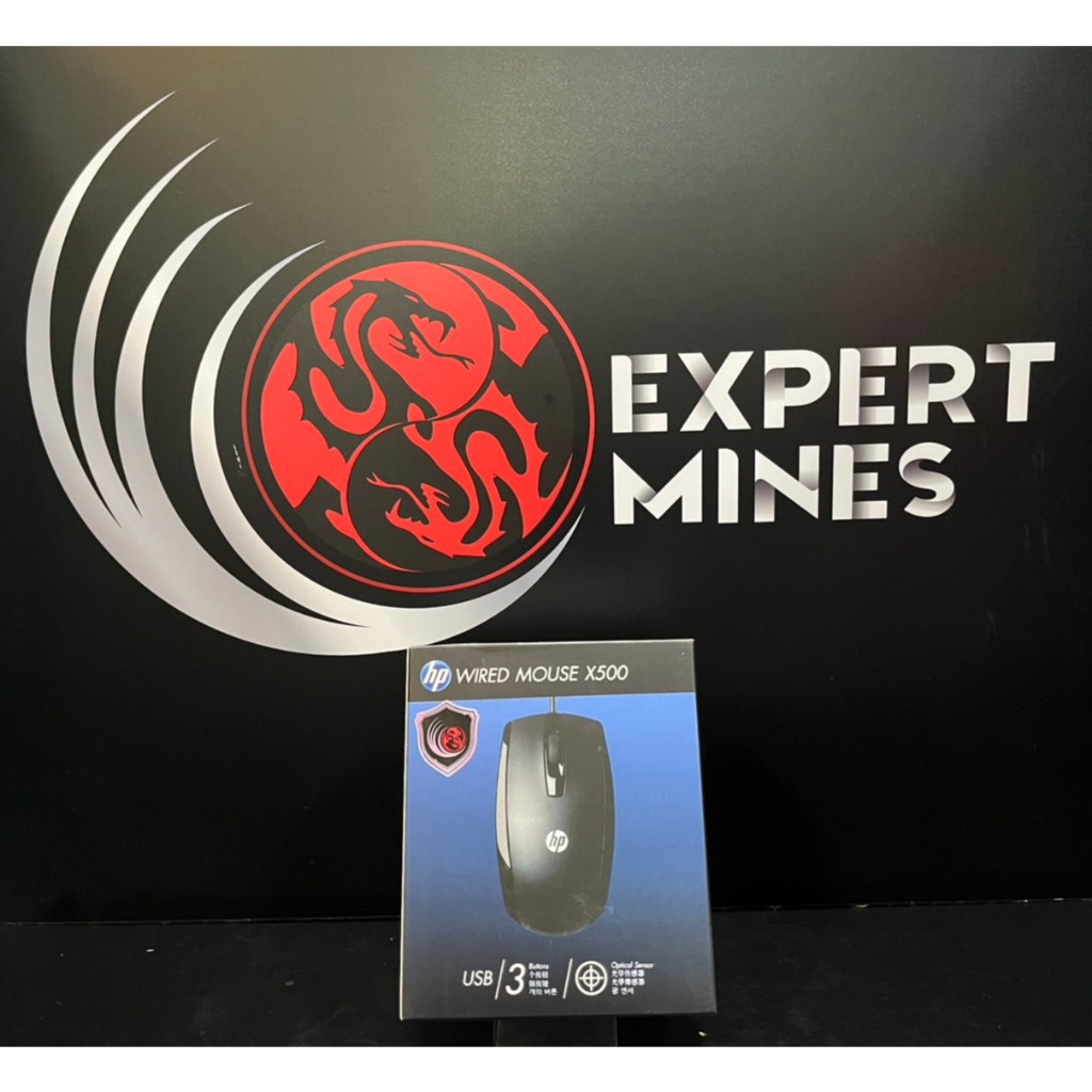 HP WIRED X500 MOUSE BLACK