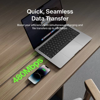 Belkin CAA022 สายชาร์จ iPhone USB-C to Lightning 30W สายถักทน 30 เท่า MFi รองรับ CarPlay ของแท้