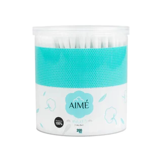 เอเม่ สำลีก้านกระดาษ 200 ก้าน AIME Cotton Bud 200pcs