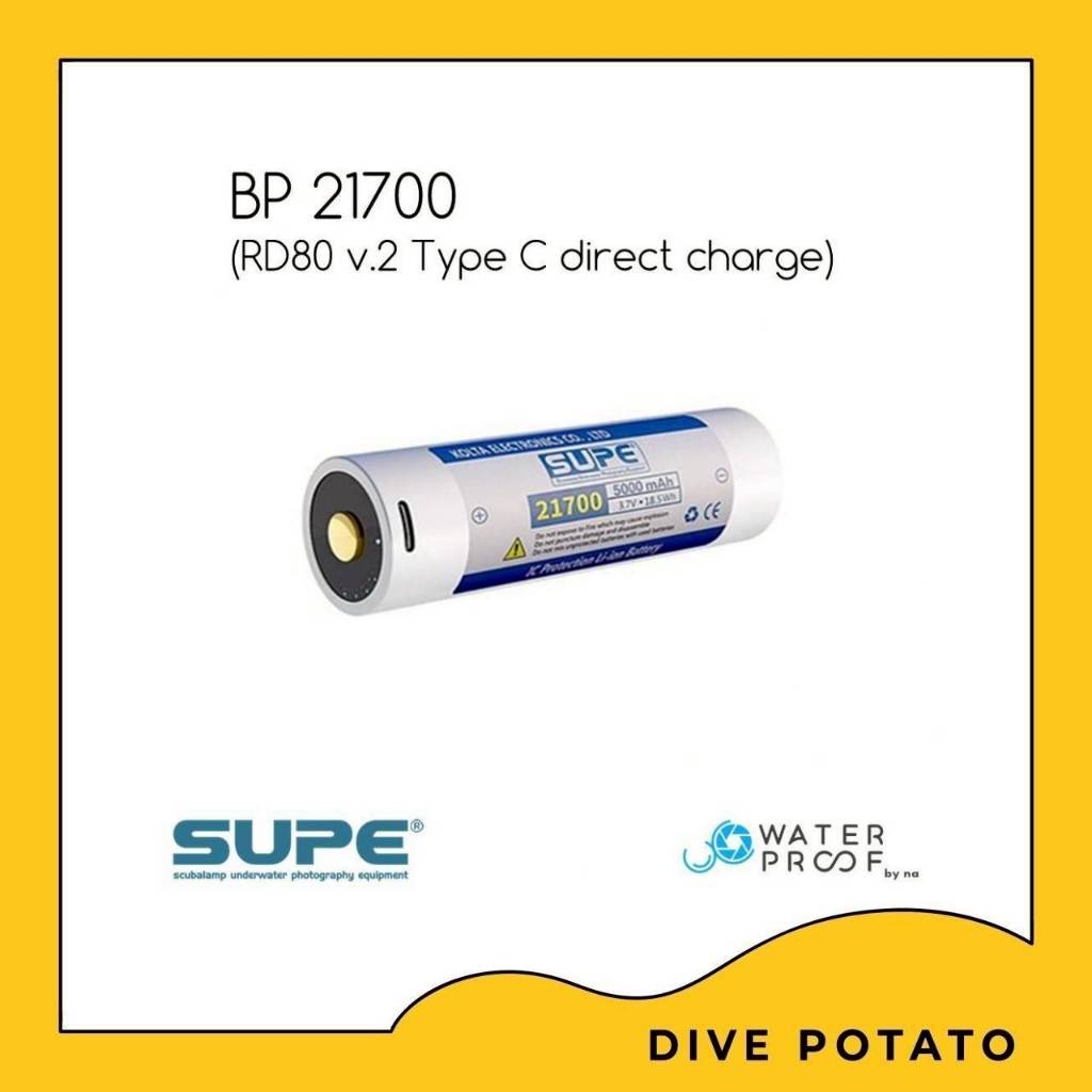 BP21700C battery for RD80V2, RD90V2 Diving Light