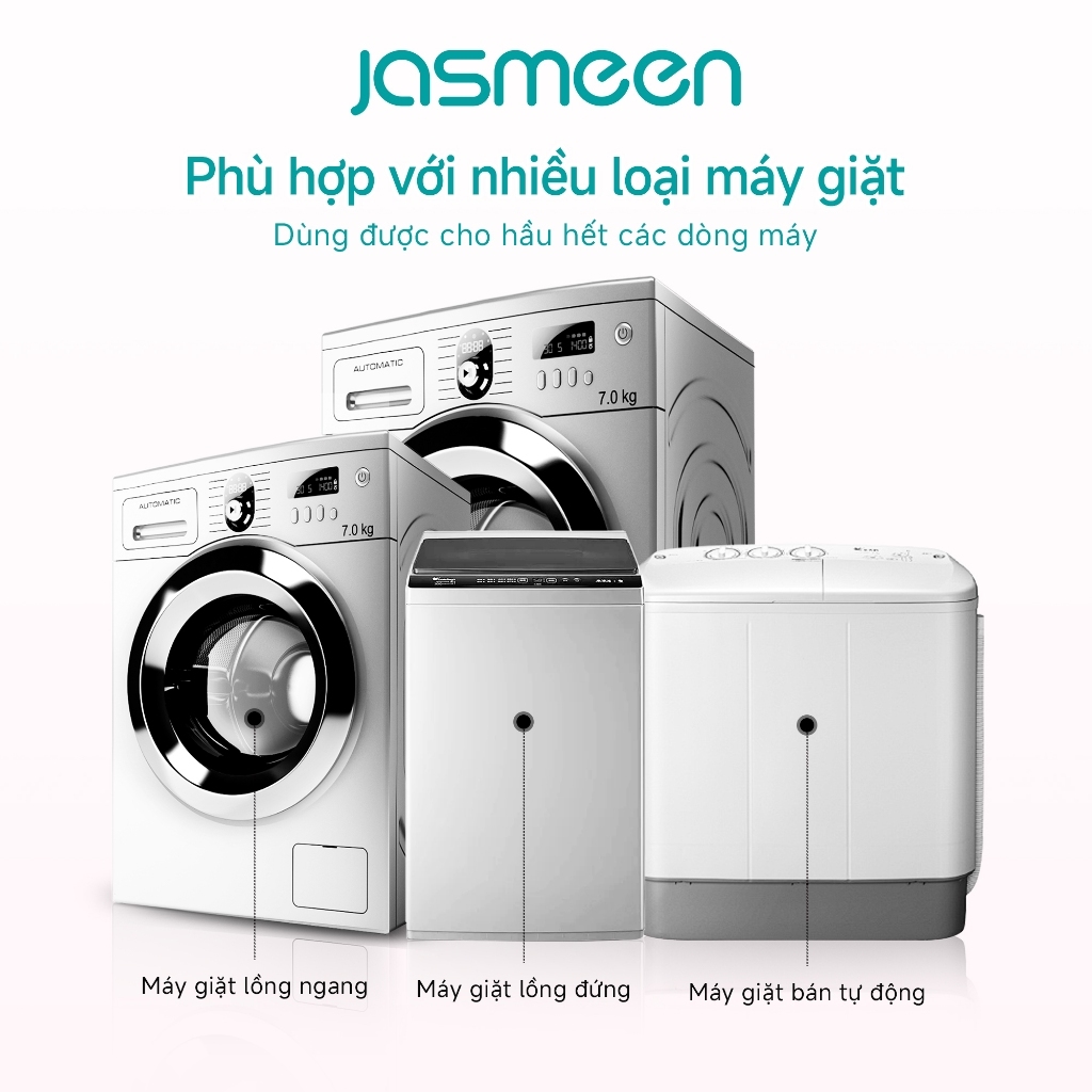 น้ำยาทำความสะอาดเครื่องซักผ้า Jasmeen ทำความสะอาดถังซักและตัวปั่นผ้า ขจัดคราบตะกรันและฆ่าเชื้อโรค ราคา ถูกที่สุด ดีลบีเคเค แกลเลอรีภาพที่ 4