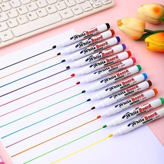 ✨ปากกาไวท์บอร์ด 8สี เขียนลื่น ลบง่าย📌พร้อมส่งในไทย📌แห้งเร็ว หมึกสีสด เช็ดออกง่าย Whiteboard Marker