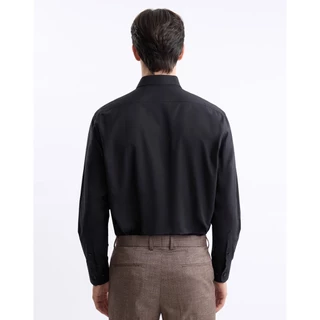 DAPPER เสื้อเชิ้ตแขนยาว Oxford ผ้าไม่ร้อน รีดง่าย ทรง Regular-Fit สีดำ (BSL/BK/984RE)