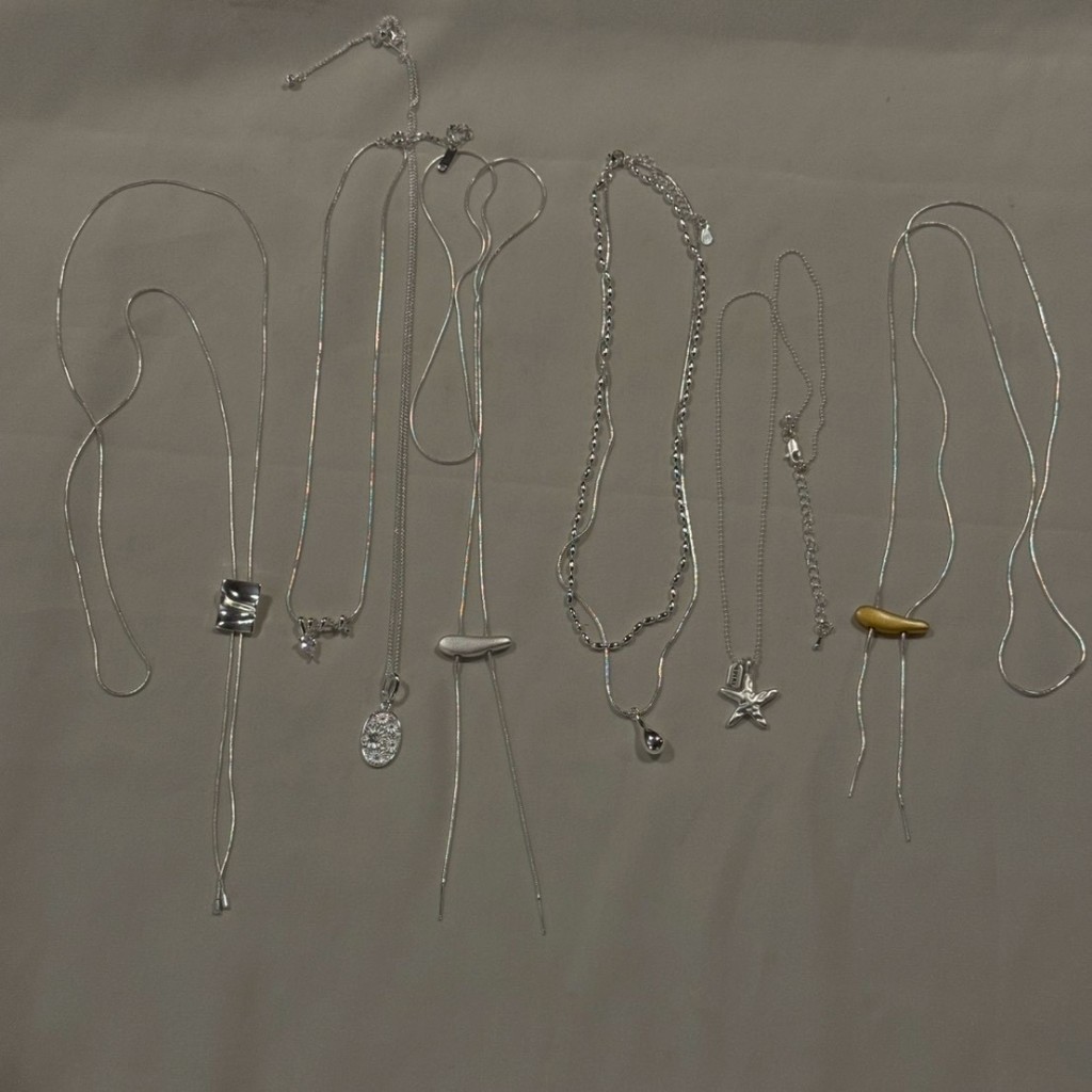 AVRIL Collection - s925 plated necklaces ss26 สร้อยคอเงินปรับความได้