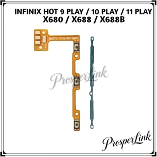สําหรับ INFINIX HOT 9 / 10 / 11 PLAY แพรปุ่มสวิตปิดเปิด ปุ่มเปิดปิดนอก ปุ่มเพิ่มเสียงนอก แพรเพิ่มเสียง