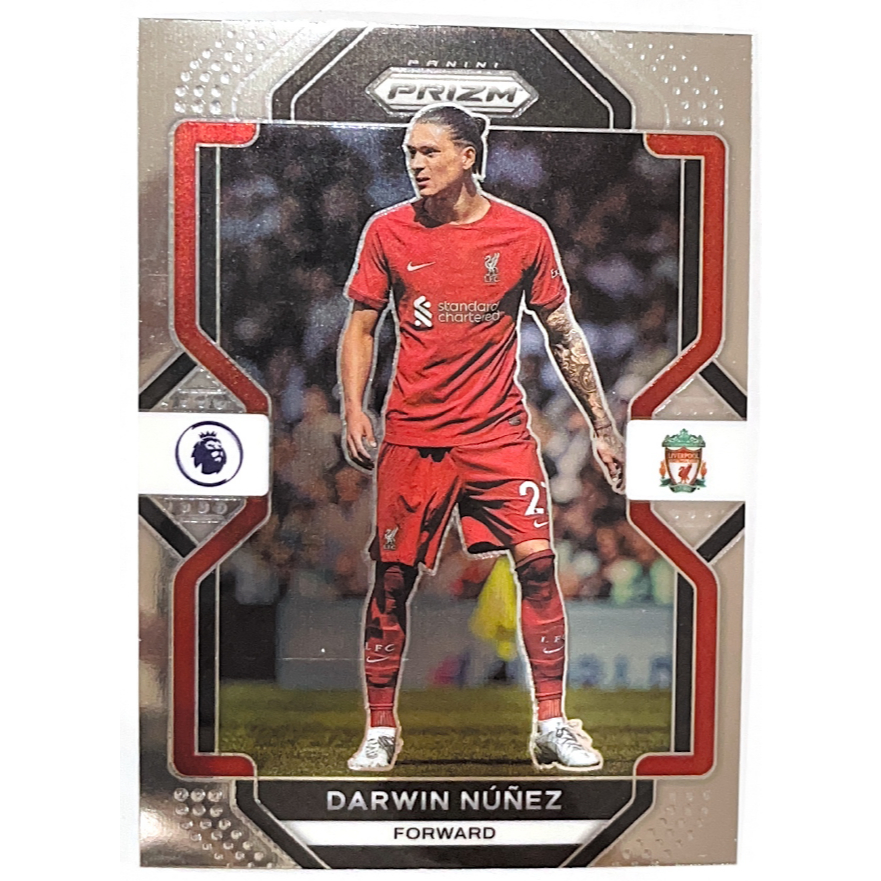 การ์ดฟุตบอลรวมทีมลิเวอร์พูล Liverpool FC จากกล่อง Panini Prizm Premier League 2022-23 ของแท้ 100%