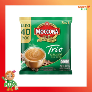 มอคโคน่า ทรีโอ กาแฟ 3in1 เอสเปรสโซ่ 632 กรัม [แพ็ก 40 ซอง]