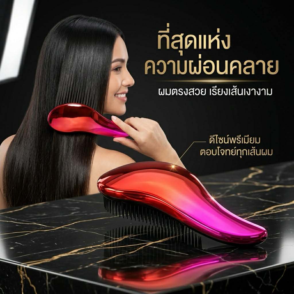 หวีสางผม หวีลดไฟฟ้าสถิต
