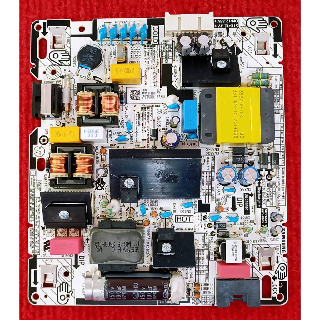 เพาเวอร์ซัพพลายทีวี SAMSUNG รุ่น UA65U8000F, UA65U8500F, UA65UE800F พาสบอร์ด BN44-01338A อะไหล่แท้ขอ