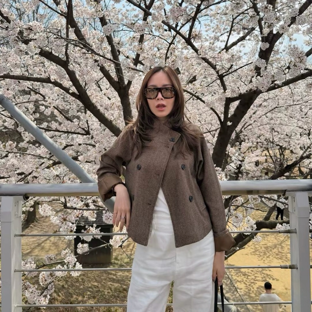 tshop เสื้อคลุม Wool  Tweed  Jacket