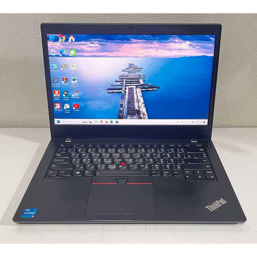 Lenovo L14 โน๊ตบุ๊ค Notebook มือสอง สภาพสวย Cpu Core i5 Gen11 Ram16G M.2 1000G จอ 14“ ips ฟรีเมาส์ไร