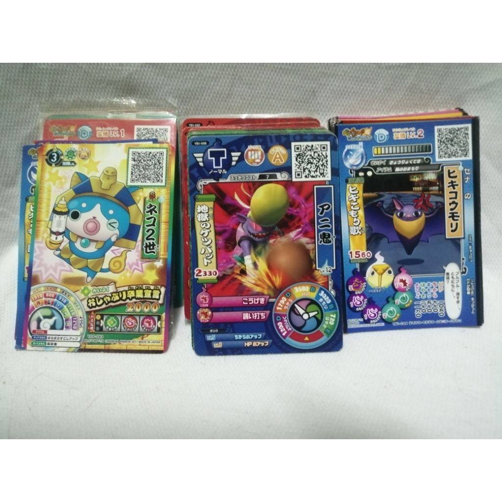 การ์ด​ Yokai Watch​ หลายแบย หลายเวอร์ชั่น​