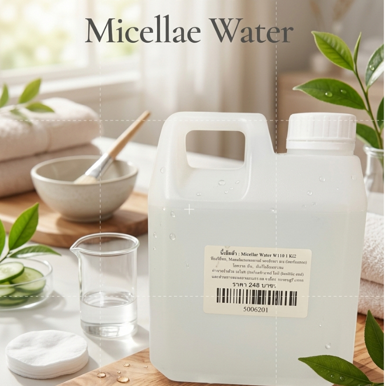 เบสคลีนเซอร์(ชำระล้างเครื่องสำอางค์)micellar water. ขนาด 1000ml. รหัสสินค้า: 006201
