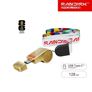 SANDISK USB-C Flash Drive: FWC FIFA 2026 Gold Edition USB 128GB Flashdrives (SDCZIA-128G-G46GLD)
