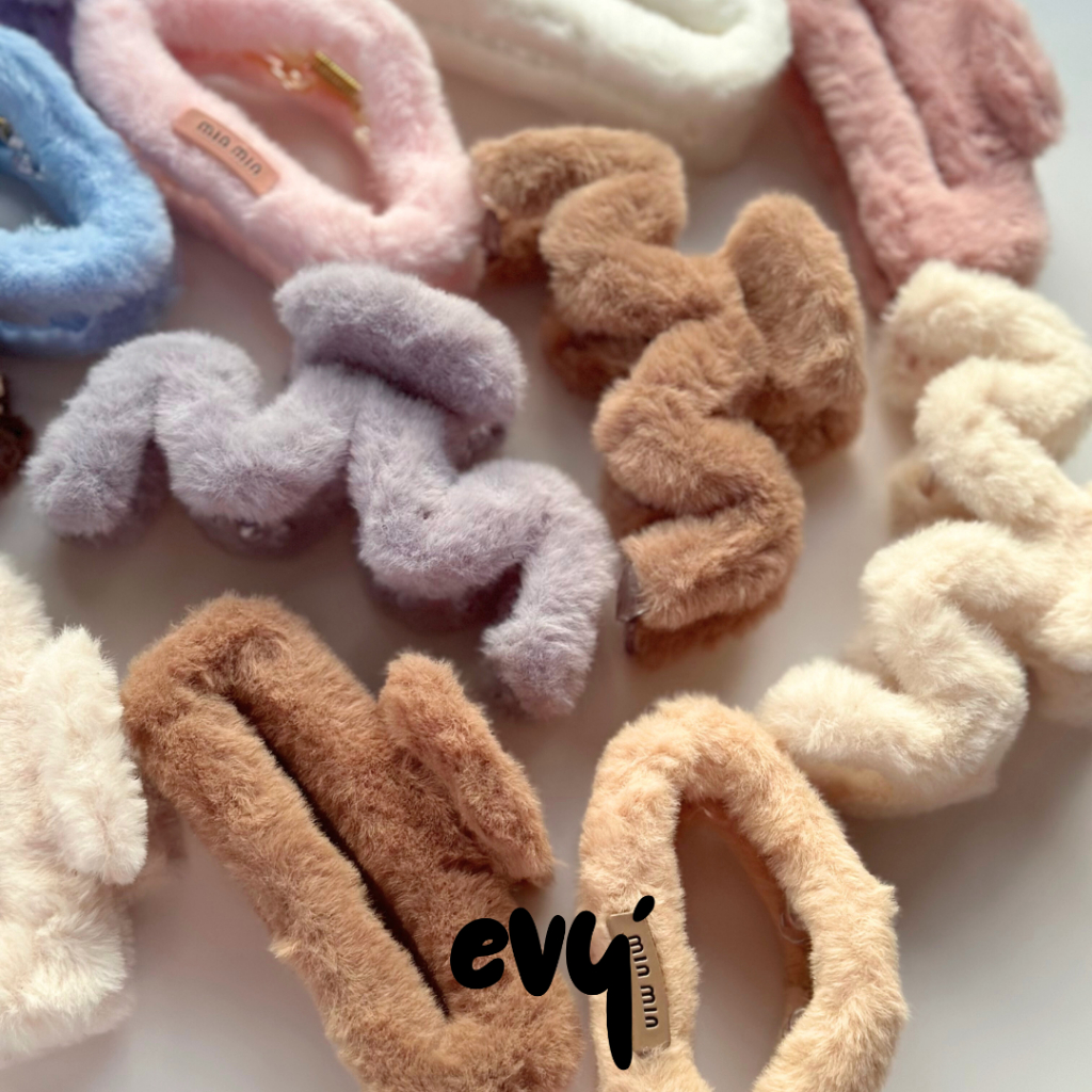 🔥HOT ITEM🔥 กิ๊บขนนุ่มนิ่มขนาดใหญ่ 11-14 cm กิ๊บขนปุยเกาหลี งานขนนิ่มถ่ายจากของจริง