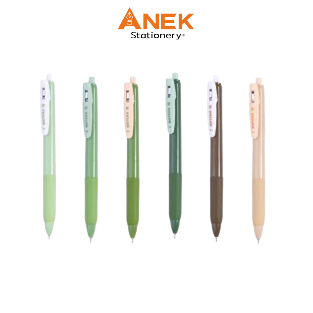 Quantum (ควอนตัม) ปากกา ปากกาเจล รุ่น มัตจะ MATCHA ขนาด 0.5 มม. หมึกน้ำเงิน (1ด้าม)