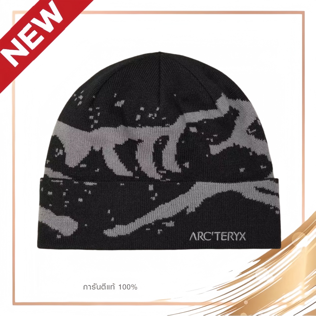 ของแท้100% Beanie Arcteryx Authentic Grotto Toque Original - สีดํา / Void