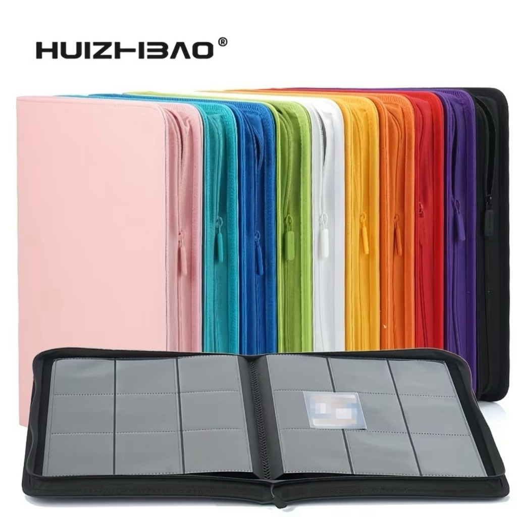พร้อมส่ง🇹🇭✨ แฟ้มสะสมการ์ 9 ช่อง 📓 9 Pocket 360-Capacity/12 Pocket 480-Capacity Zipper Card Binder,Trading Card Album