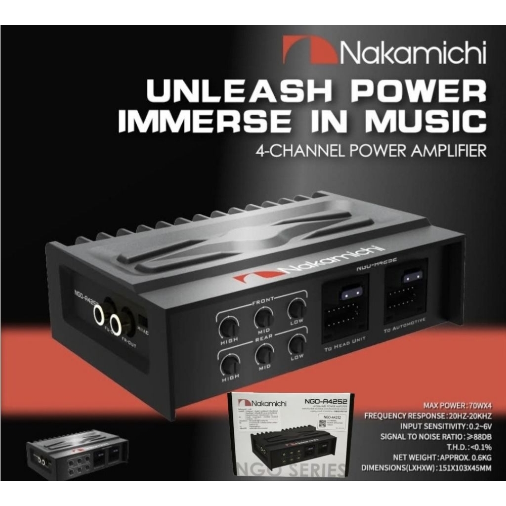 แท้ Nakamichi NDSK-4265AU Processor DSP 6ch EQ built in Power Amplifier NDSK4265AU