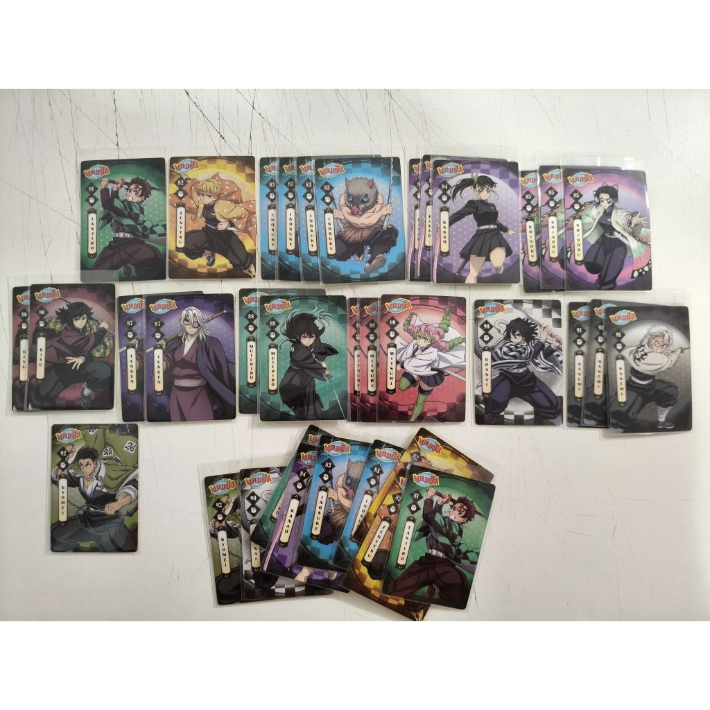 ดาบพิฆาตอสูร ภาคปราสาทไร้ขอบเขต การ์ดแคมปัส Special Edition No.81-92 ขายแยกใบ ลิขสิทธิ์แท้