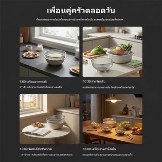 ตะกร้าล้างผักสแตนเลส ทรงกลม ขนาด 18-26 ซม อเนกประสงค์ ใช้ล้างผัก ผลไม้ ข้าว กระชอนของทอด จัดส่งจากกรุงเทพฯ
