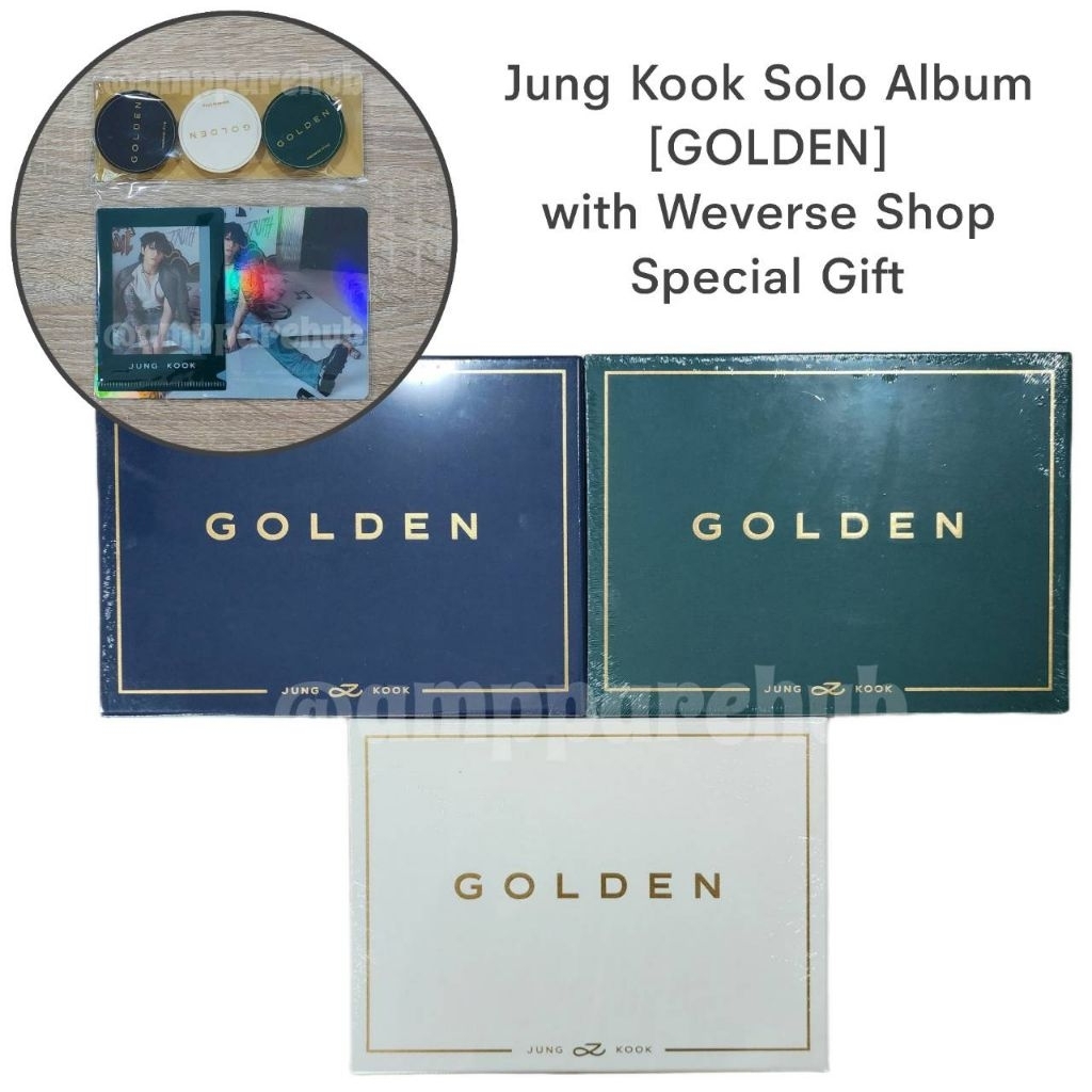 [พร้อมส่ง] อัลบั้ม Jungkook Solo Album GOLDEN & Weverse Shop Special Gift จองกุก
