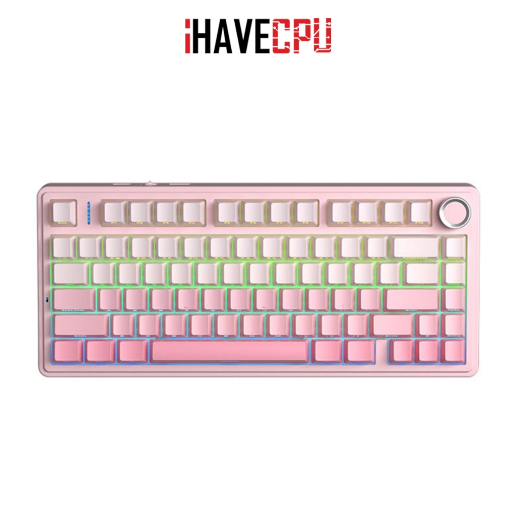 คีย์บอร์ด (keyboard) iHAVECPU AULA F75 SIDE PRINTED 3IN1 WIRELESS (EN)