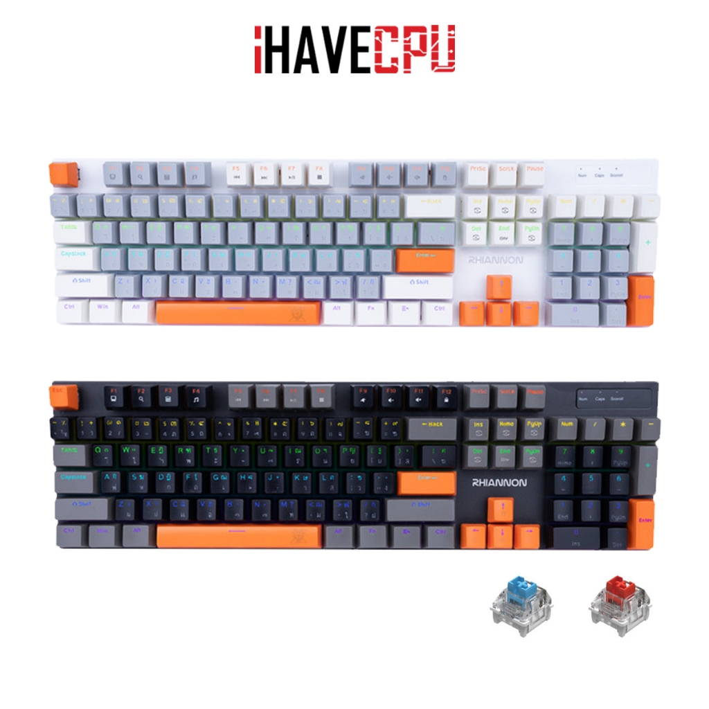 คีย์บอร์ด (keyboard) iHAVECPU NUBWO X62 RHIANNON (EN/TH)