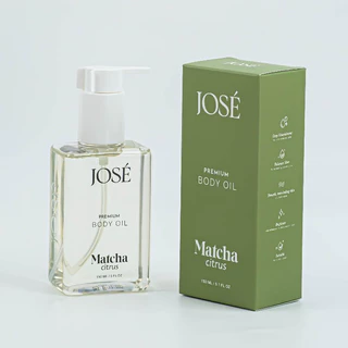 [บริษัทโดยตรง] - JOSE PREMIUM BODY OIL Matcha Critus โจเซ่ พรีเมียม บอดี้ ออยล์ กลิ่นมัทฉะ ซิตรัส 1 ขวด