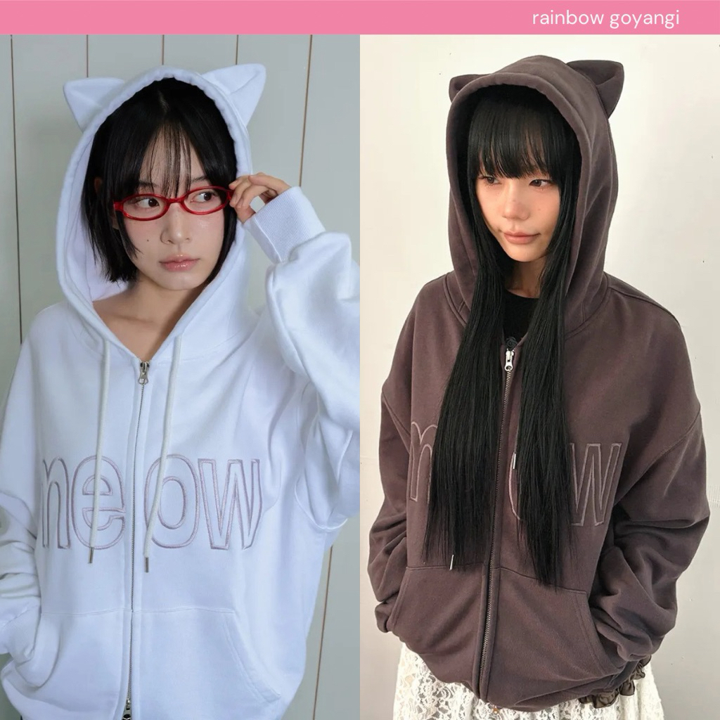 ITZAVIBE Meow Cat Ear Hoodie Zip-Up แบบแจมิน nct dream