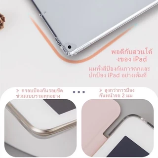TBเคสไอแพดรุ่นแกนYหลังใสออกขุ่น(มีช่องใส่ปากกา)รุ่นที่ใช้Gen5/6/7/8/9/10/11Air1/2/3Pro/4/5/6/7แถมสติ๊กเกอร์พร้อมส่ง🚗