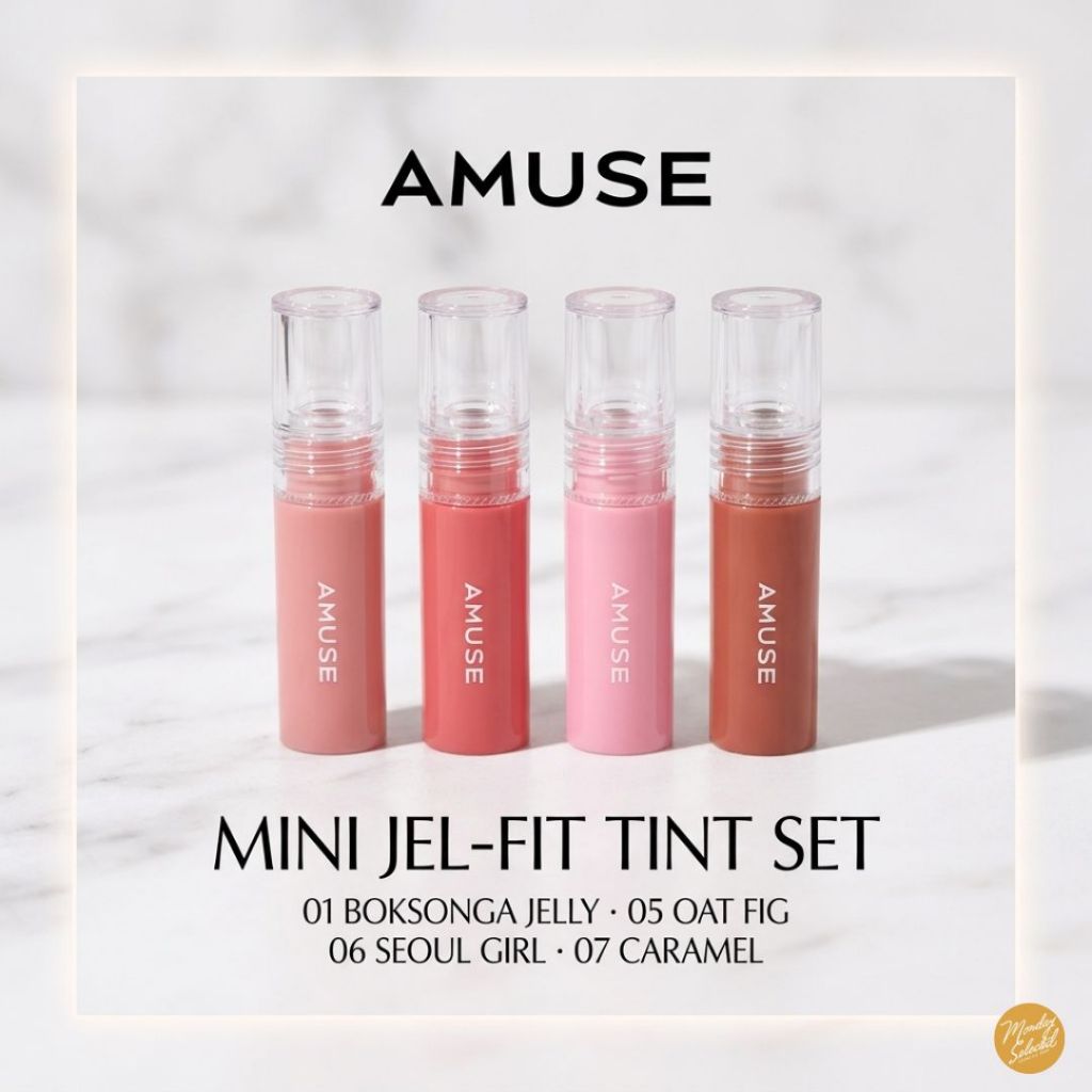#พร้อมส่ง# แบ่งขาย [AMUSE] MINI Jel-Fit Tint Set 1.3g
