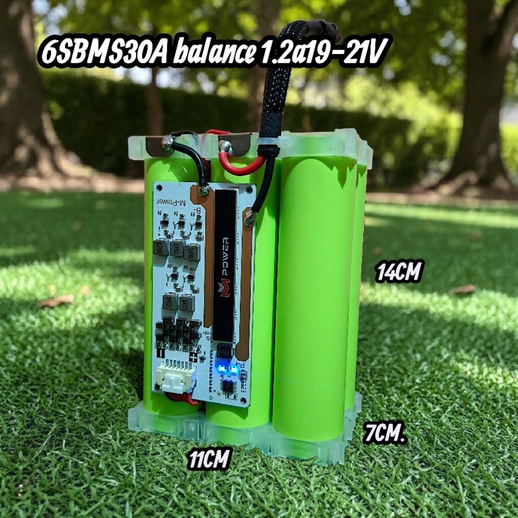 แบตเตอรี่ลำโพง 6S🔋แบตเตอรี่ LiFePO4 32140 3.2V 15A BMA20-30Aมีบาล้านซ์อัตโนมัติ