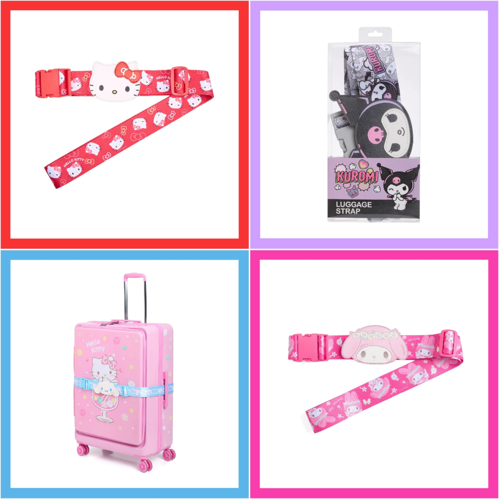 ❤️ แท้ 100% สายรัดกระเป๋าเดินทาง Sanrio Luggage Strap 💜 Suitcase Belt Luggage Belt สายคาดกระเป๋า