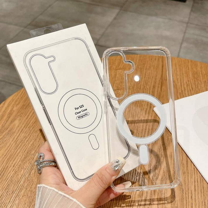 เคส ชาร์จไร้สาย for SAMSUNG A07 A17 A57 A37 S25FE A16 A26 A36 A56 A55 S26ultra S25 S23 S24 ultra FE เคสใส แม่เหล็ก