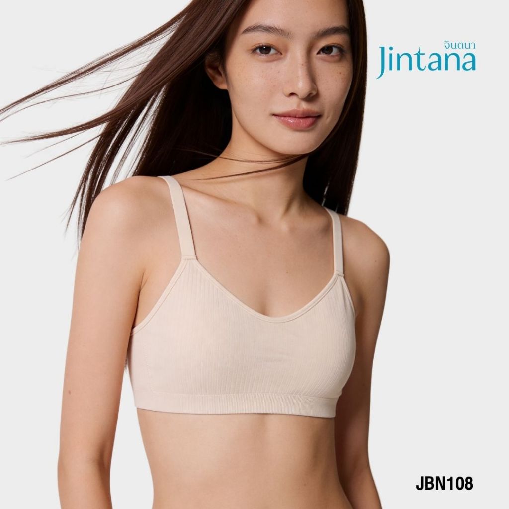 (สินค้าขายดี) Jintana เสื้อชั้นใน รุ่น Lite รหัส  JBN108 เสื้อในไร้โครง บราไร้โครง สวมหัว