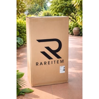 RAREITEM ชุดโต๊ะหวายเทียม ทรงเหลี่ยม แยกขาย แข็งแรง ทนแดด ทนฝน กระจกนิรภัย 55x55x60 ซม. สีกาแฟเข้ม