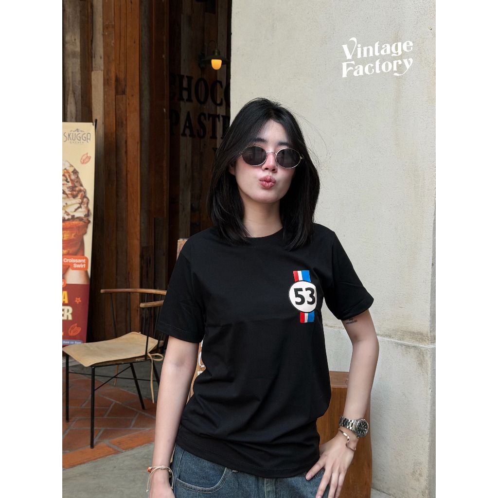 (พร้อมส่ง) เสื้อยืด VINTAGE 53 - ผ้า Cotton100%