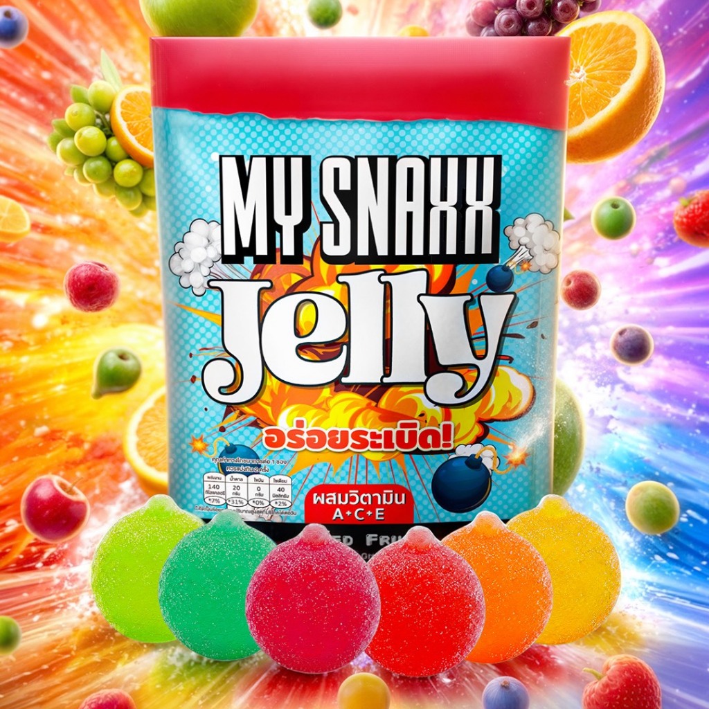 MY SNAXX เยลลี่ผสมวิตามิน รสผลไม้รวม ตรา มาย สแน็คซ์ 40g