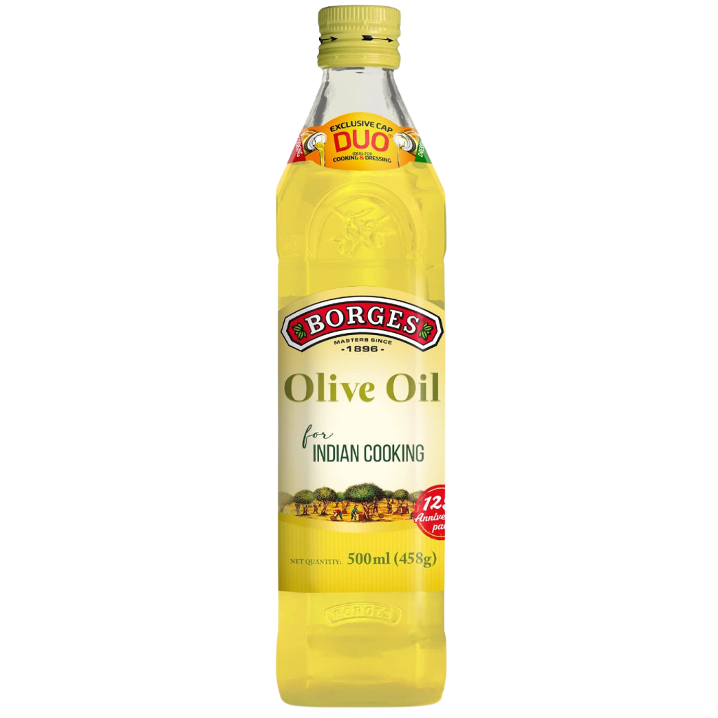 Borges Extra Light Olive Oil 500ml บอร์เกส น้ำมันมะกอกเอ็กซ์ตร้าไลท์